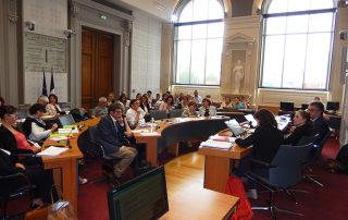 Les participants de la première réunion du CLSM de Poitiers