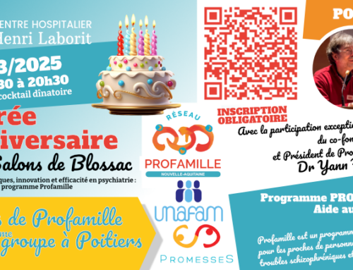 Soirée Anniversaire Profamille  – 15 ans de Profamille et 25ème groupe à Poitiers le 25 mars 2025