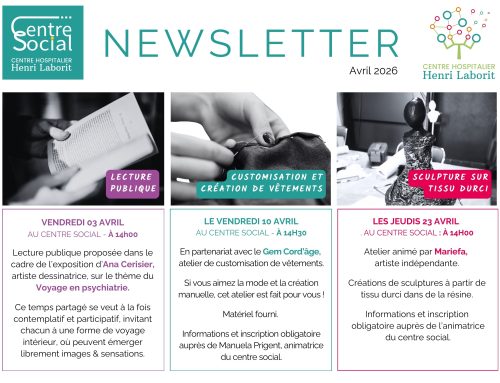 Programme des animations du mois d&rsquo;avril au Centre Social