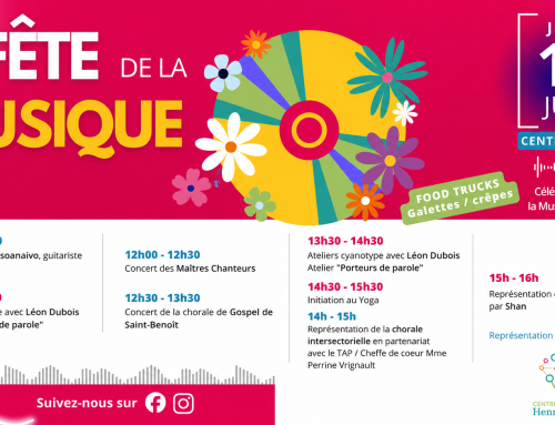 Venez fêter la Musique au Centre social le jeudi 18 juin